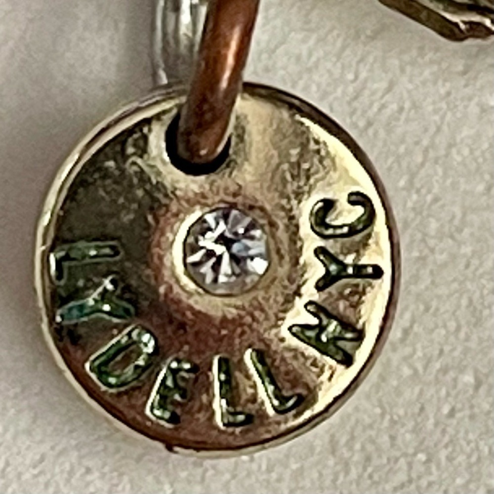 Lyell NYC Floral Medallion Necklace in Gold and Silver - Picture 3 of 9